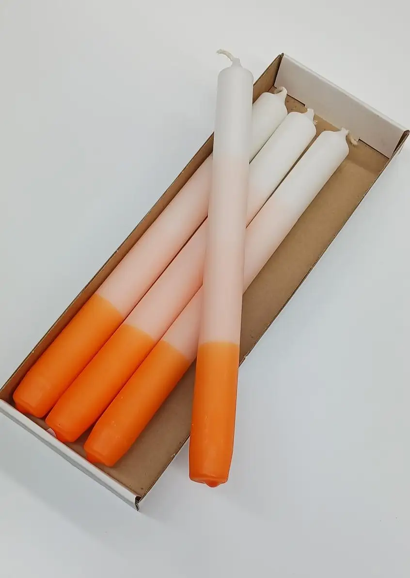 1000025771 (002) 4 x Stabkerze DIY Größe 250 x 22 mm mit Konus