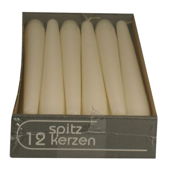 12 x Spitzkerze Größe 250 x 23 mm Farben im Abverkauf – Bild 2