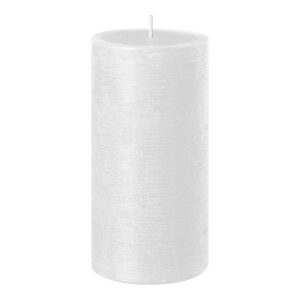 4 x Rustic Safe Candle 90 x 70 mm in weiß