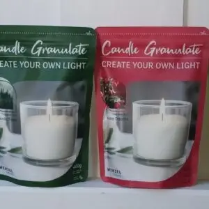 1 x 400g Kerzengranulat mit Duft und vier Dochten