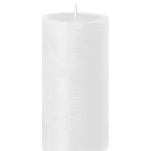 4 x Rustic Safe Candle 90 x 70 mm in weiß