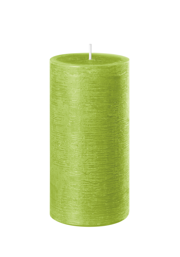 4 x Rustic Safe Candle Größe 150 x 100 mm Farbe limone