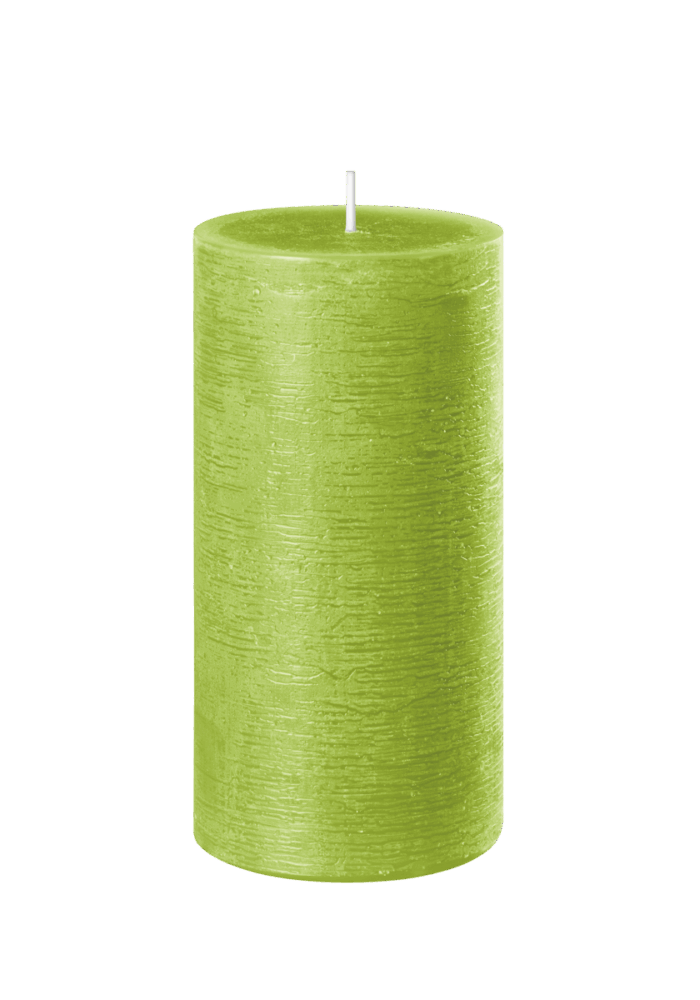 4 x Rustic Safe Candle Größe 150 x 100 mm Farbe limone