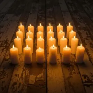 24 x Safe Candle Größe 60x40 mm