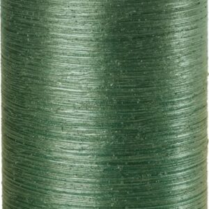 4 x handverzierte Dekokerze Serie Rustikana Größe ca. 130 x 70 mm Farbe tannengrün
