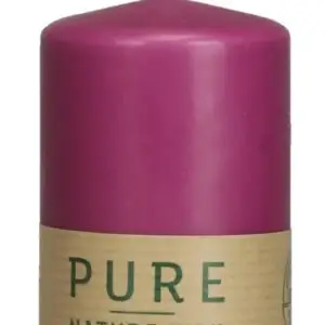 1 x Pure nachhaltige Kerze Größe 90x70 mm Safe Candle Ausführung Farbe erika