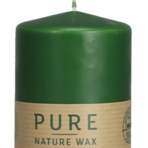 1 x Pure nachhaltige Kerze Größe 130x70 mm Safe Candle Ausführung Farbe jägergrün