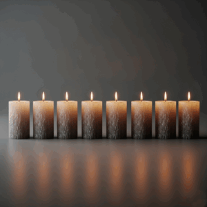 8 x Rustic Safe Candle 110x60 mm