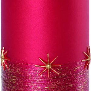 4 x Safe Candle verzierte Weihnachtskerze Serie Emira Größe ca. 100 x 60 mm