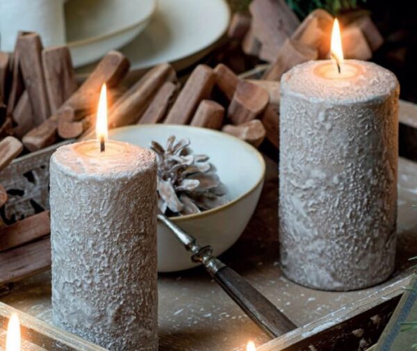 4 x Pure Serie Rocco nachhaltige Kerze Größe 90x60 mm Safe Candle Ausführung