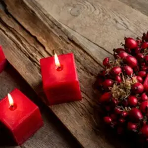 4 x Safe Candle Trend Vierkant 56/56/56 mm