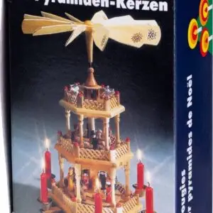 24 x Pyramidenkerze Größe ca. 70 x 14 mm