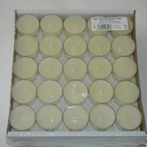 100 Wenzel Teelichter in transparenter Hülle