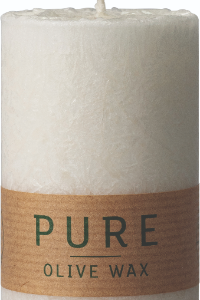 6 x Pure Olive Wax nachhaltige Kerze Größe 90x60 mm Safe Candle Ausführung