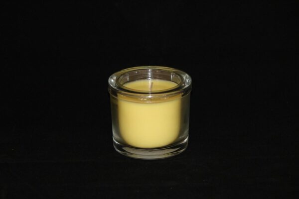 6 x Wenzel Kerze im Glas Farbe pastellgelb