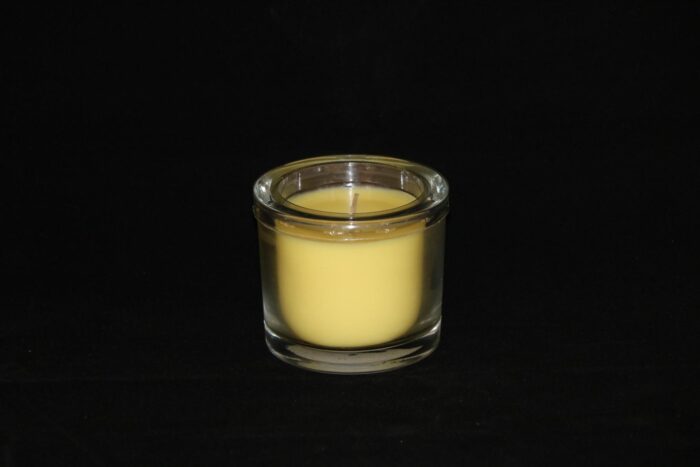 6 x Wenzel Kerze im Glas Farbe pastellgelb