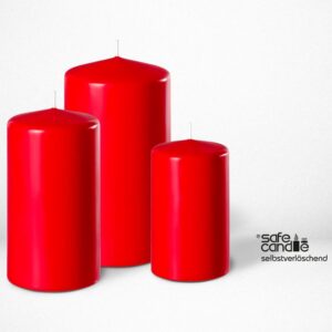 6 x Stumpenkerze Größe ca. 250 x 80 mm