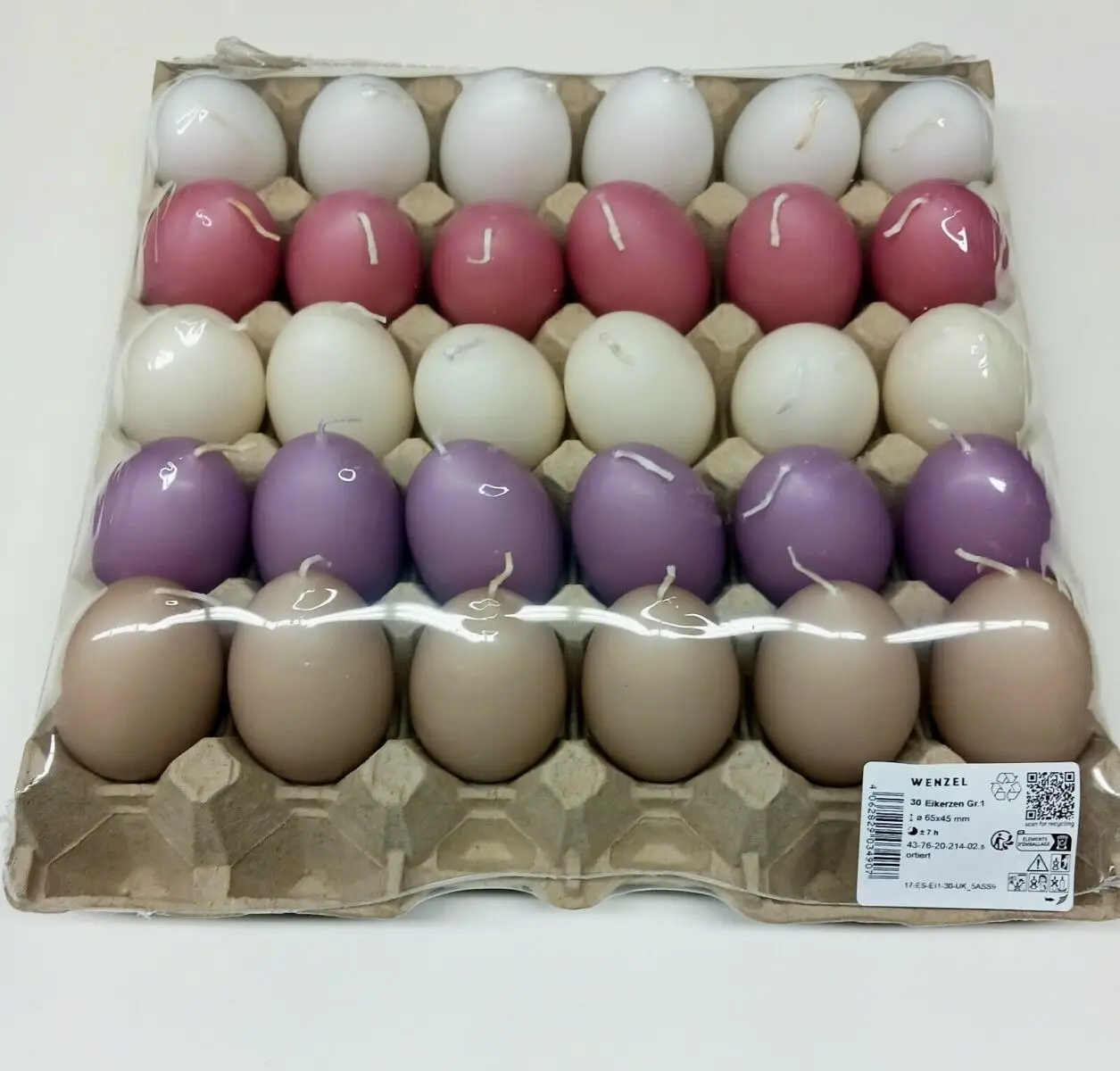 s-l1600 30-er Steige Eierkerzen Größe jeweils ca. 65 x 45 mm