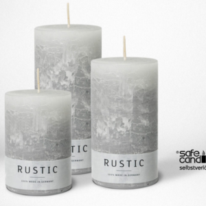 8 x Rustic Safe Candle 110x60 mm