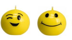 Smiley Kerze ca. 5 cm Durchmesser0,1