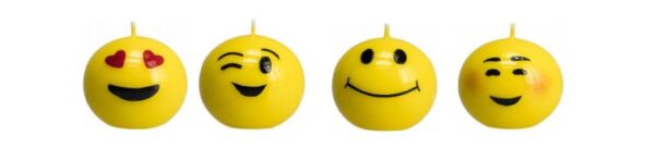 Smiley Kerze ca. 5 cm Durchmesser0,1