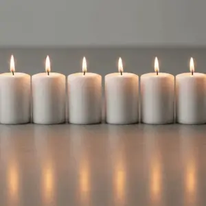8 x Safe Candle Größe 80x70 mm