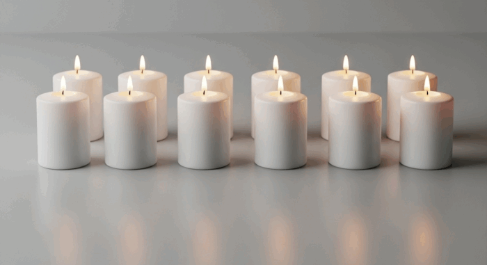 12 x Safe Candle Größe 100x60 mm