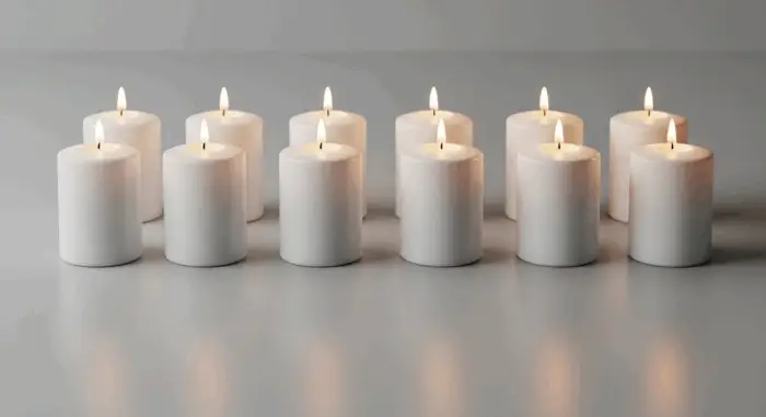 12 x Safe Candle Größe 100x60 mm