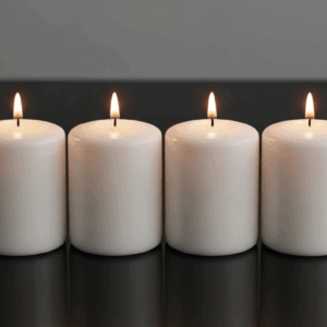 4 x Safe Candle Größe 150x80 mm