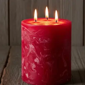 1 x handgegossene Mehrdochtkerze Trend 150 x 150 mm