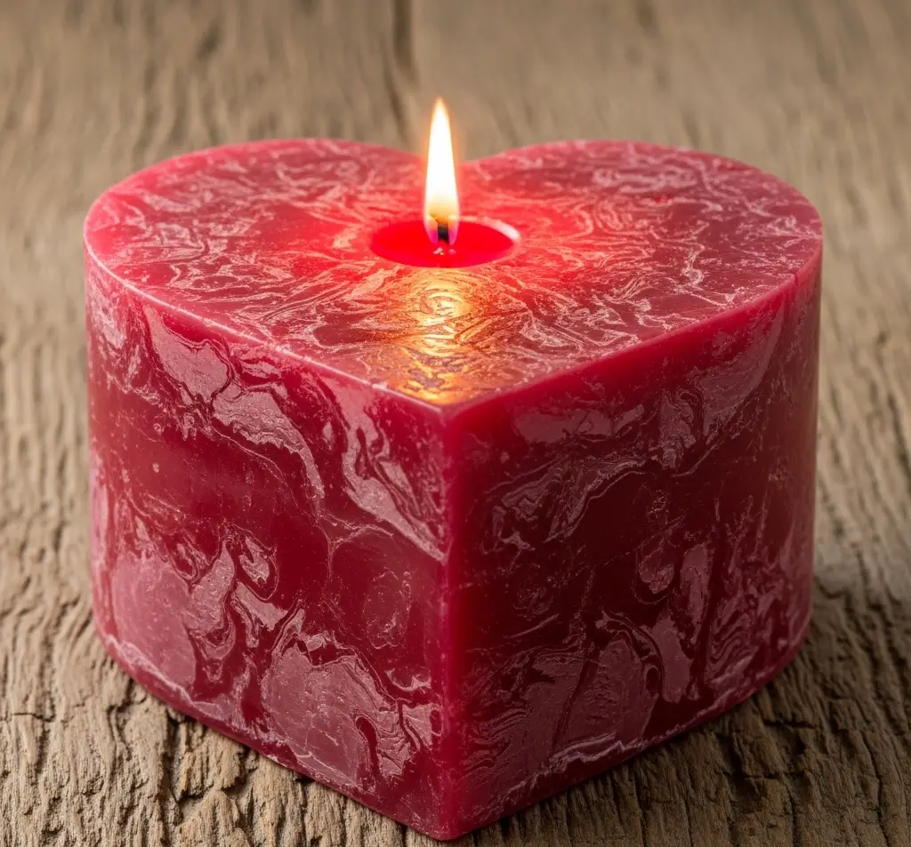 unnamed (6) 1 x große Herzkerze Trend 60 x 130 mm Farbe