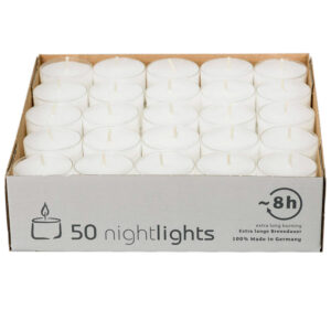 wenzel nightlights in transparenter huelle 300x300 - 16 Stück Wenzel Maxilichte Farbe farn in transparenter Hülle