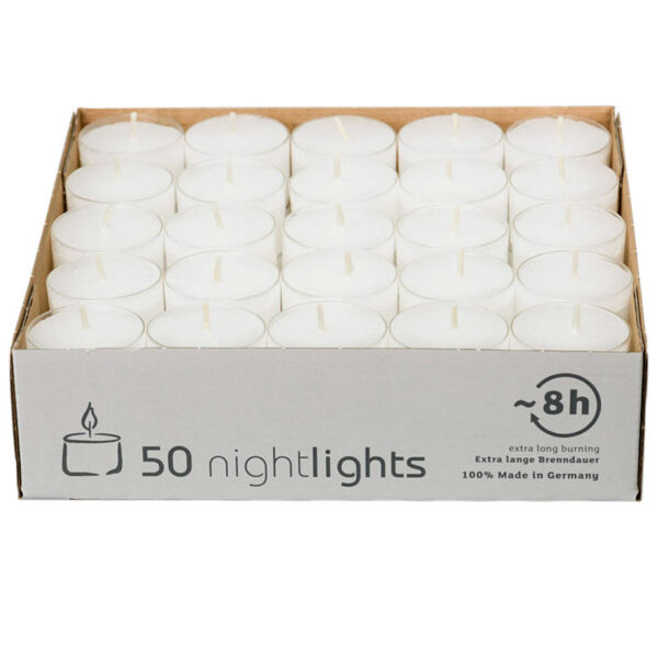wenzel nightlights in transparenter huelle 600x600 - Wenzel Nightlights in transparenter Hülle, 50 Stück je VE